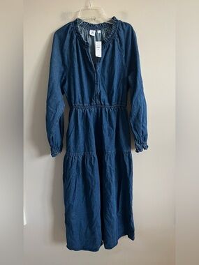 NWT-GAP Midi Denim Dress,  Small